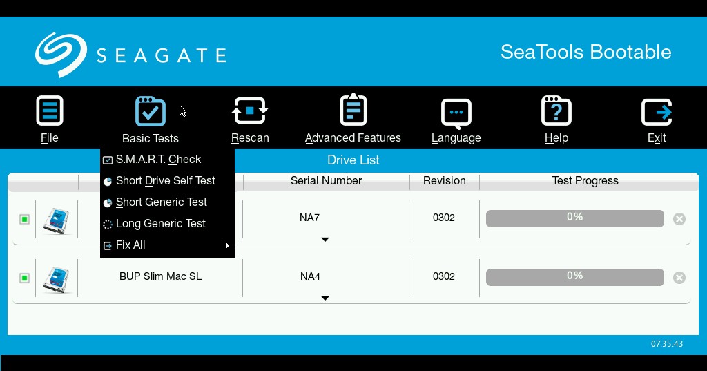 SeaTools Bootable